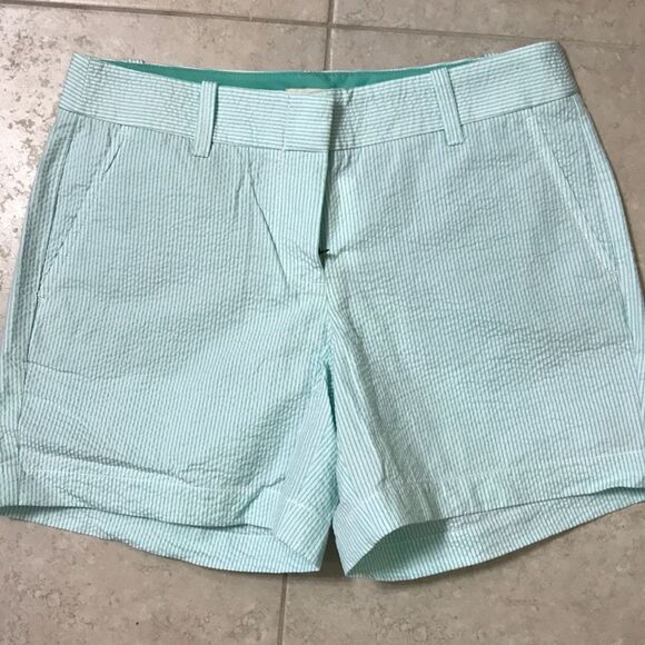 J Crew Factory Seersucker Shorts - Picture 2 of 2
